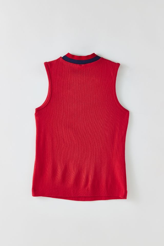 Vintage Mock Neck Tank Top #1