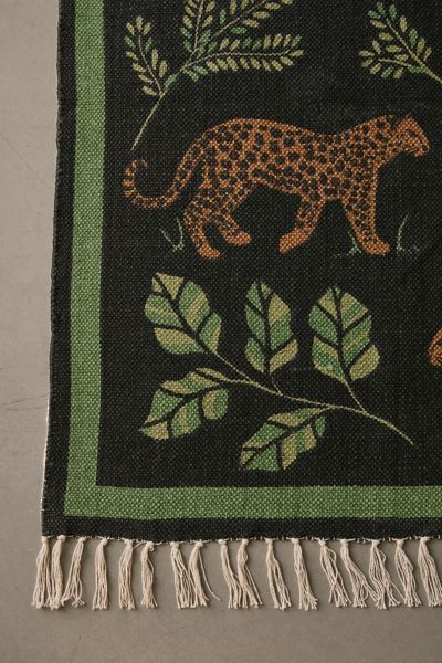 Prowling Leopard Printed Rug