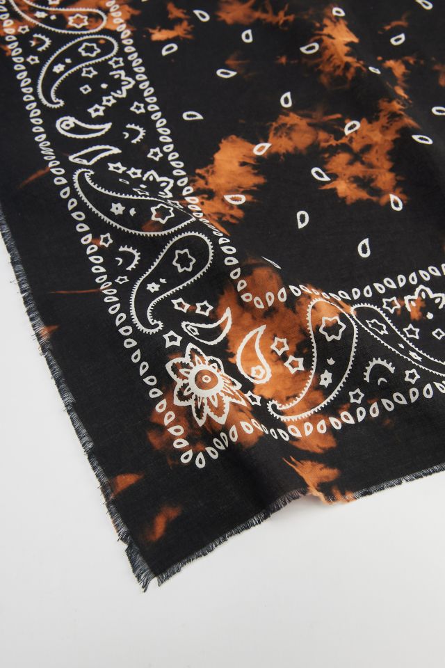 Bleach Dye Paisley Bandana #1