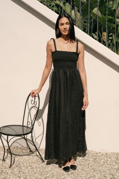 Whimsy + Row Sophie Smocked Maxi Dress