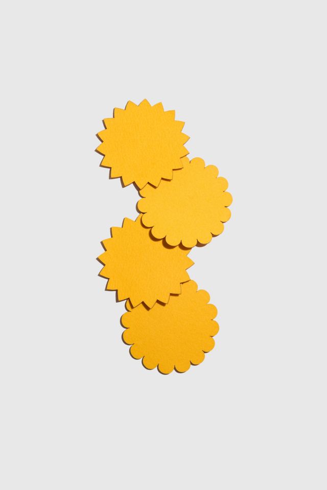 ATELIER SAUCIER Sunburst Felt Coaster Set #1