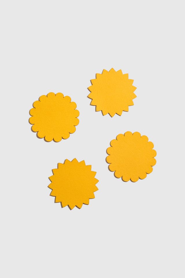 ATELIER SAUCIER Sunburst Felt Coaster Set #2