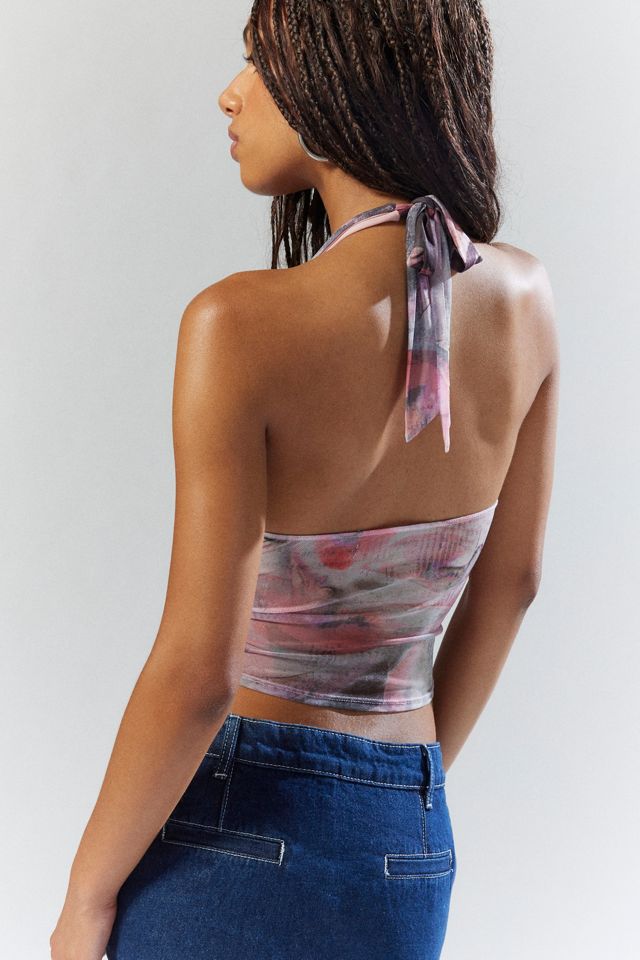 SALE :Tenlee Mesh Halter Crop
