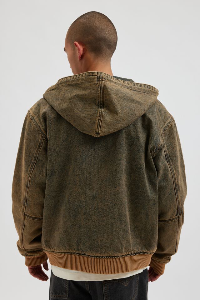GUESS ORIGINALS Sanded Denim Bomber Jacket #1