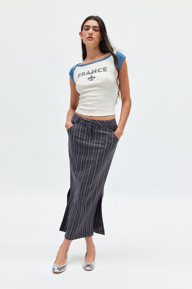 T-shirt BDG Willow France Graphique Col Bateau #3
