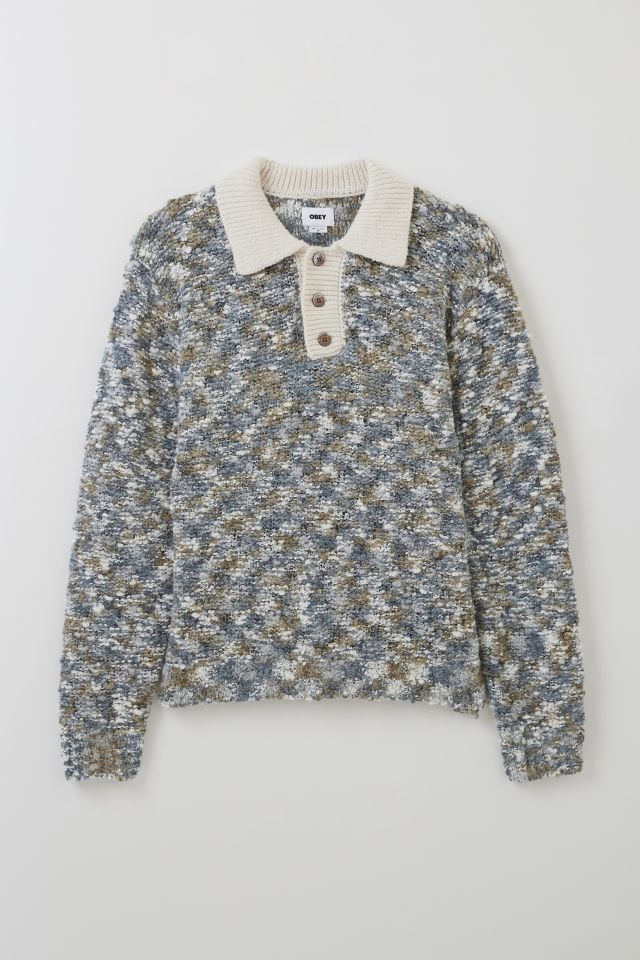OBEY Reuben Polo Collar Sweater #1