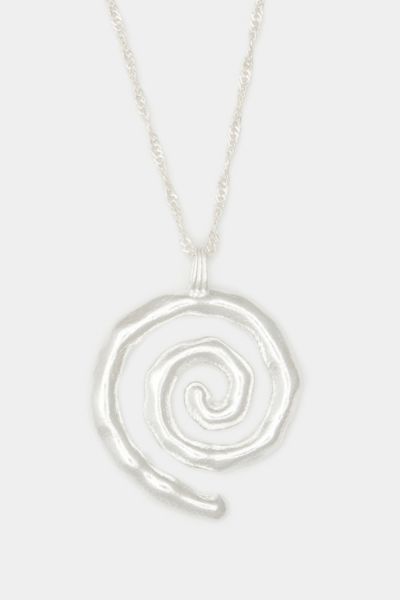 Shop Deux Lions Jewelry Sacred Spiral Necklace In Silver, Women's At Urban Outfitters