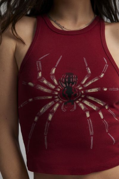 Gracie Spider Graphic Crop Tank Top