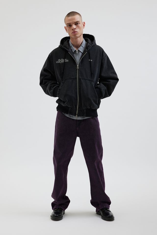 OBEY Local Service Full Zip Hooded Jacket | Urban Outfitters
