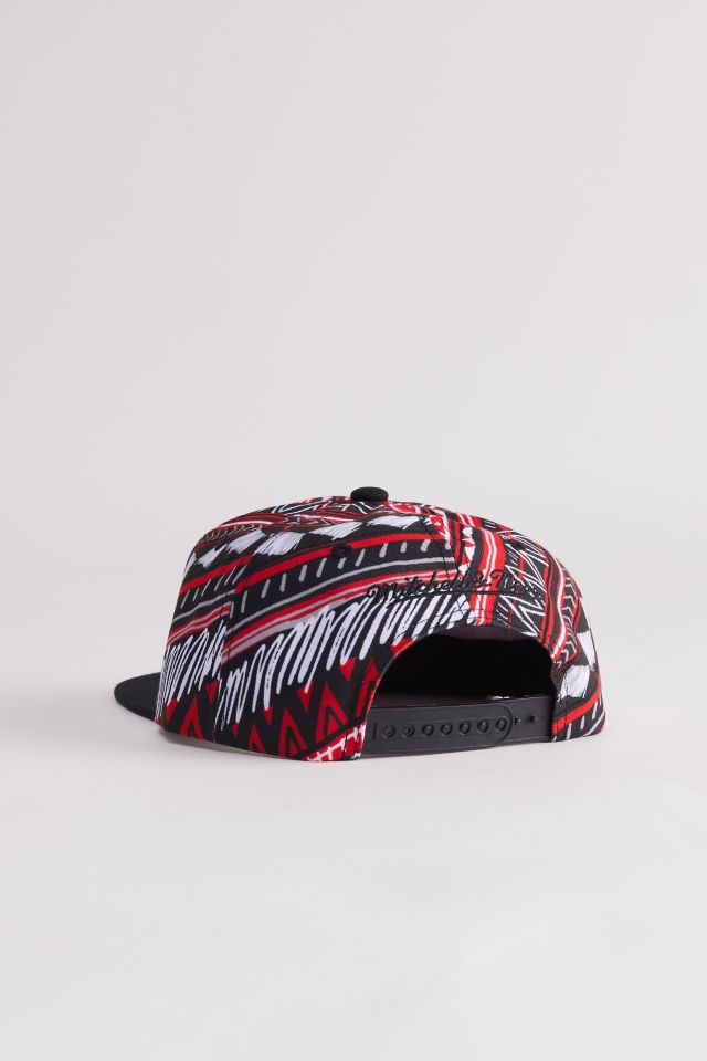 Mitchell & Ness NBA Chicago Bulls Game Day Patterned Snapback Hat #1