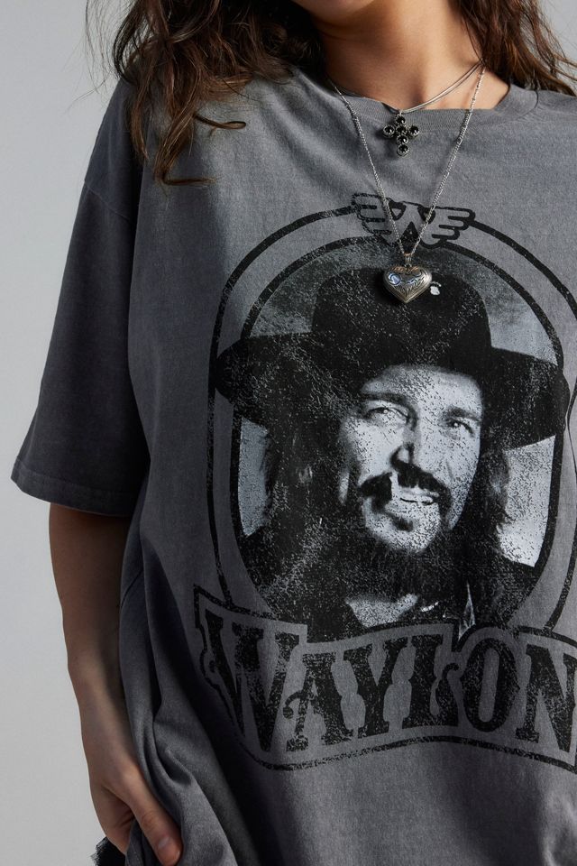 Waylon Jennings Oversized Graphic Tee Urban Outfitters