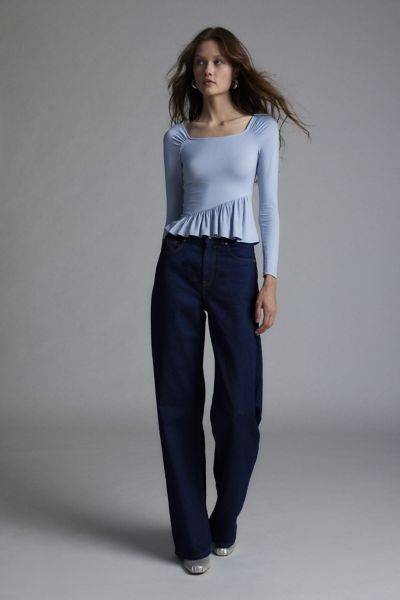 Kimchi Blue Aliza Spliced Long Sleeve Tee