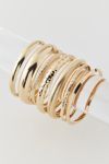 Textured Metal Bangle Bracelet Set