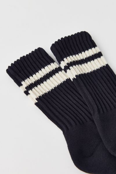 Athletic Striped Slouch Crew Sock