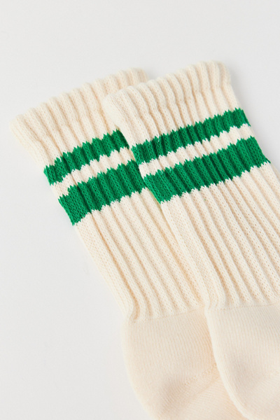 Athletic Striped Slouch Crew Socks
