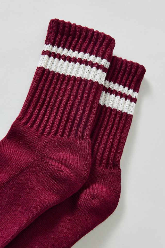 Athletic Striped Scrunch Crew Sock #1