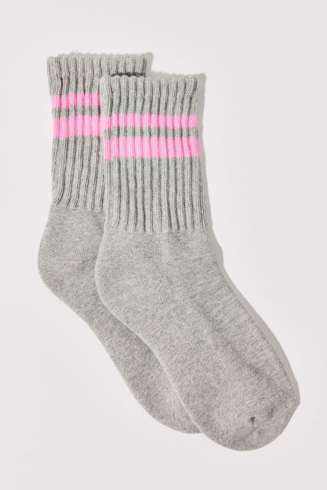 Athletic Striped Slouch Knitted Crew Sock #2