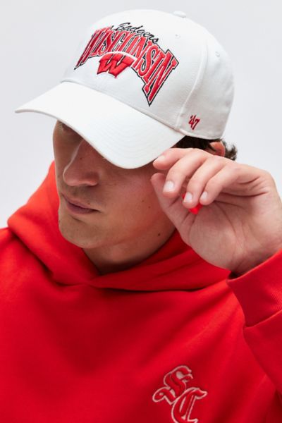 47 Wisconsin Badgers Baseball Hat In White, Men's At Urban Outfitters