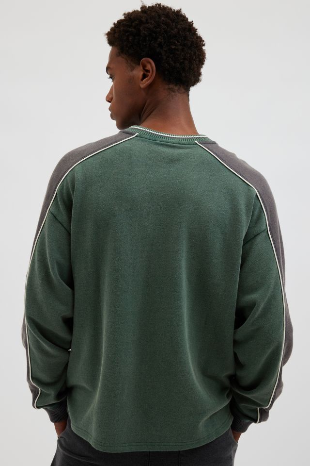 iets frans… Retro Paneled V-Neck Sweatshirt #2