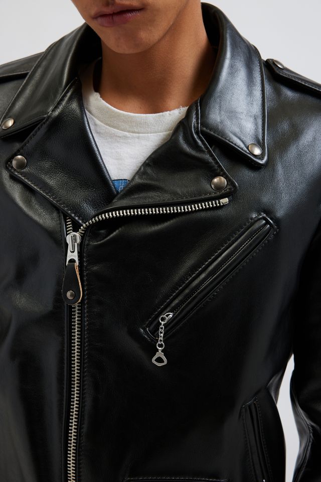 Veste Moto en Cuir Schott NYC #3