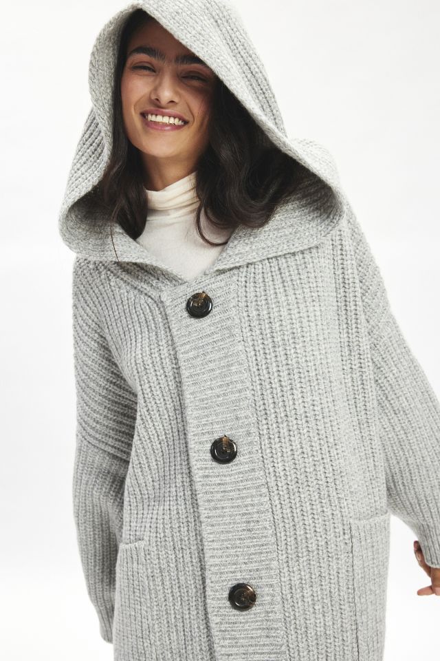 Trunk Project Hoodie Waffle Knit Cardigan #1