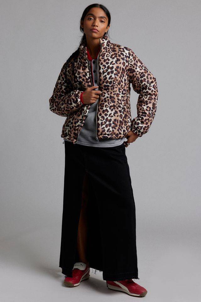 Wednesday's Girl Leopard Print Puffer Coat | Urban Outfitters