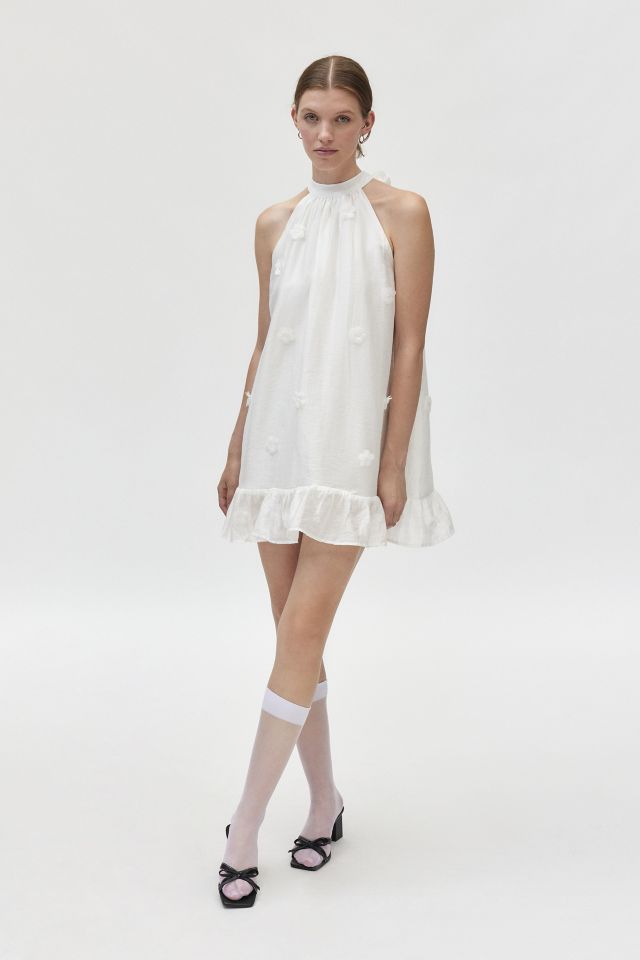 Sister Jane Cali Flower High Neck Halter Mini Dress Urban Outfitters Canada