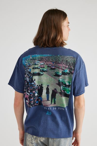 Les 24 Heures Du Mans Auto Club Cropped Garment Dye Tee