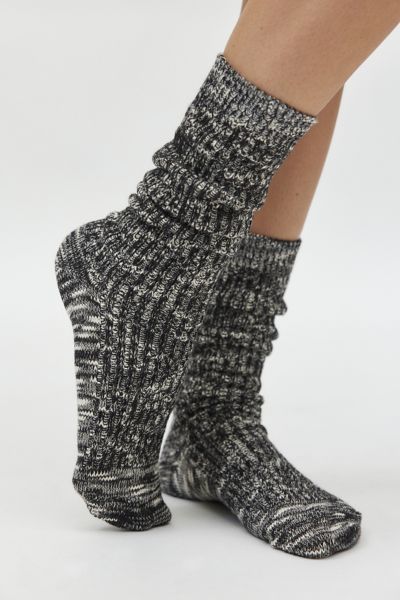 Marled Slouch Sock