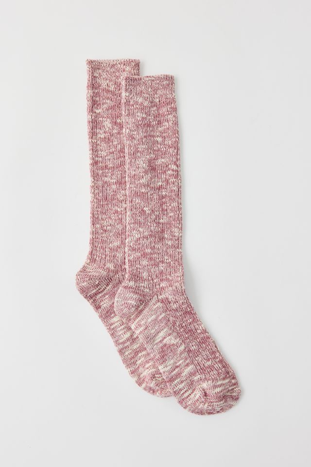 Chaussette Froncée en Tricot Chiné Classique #2