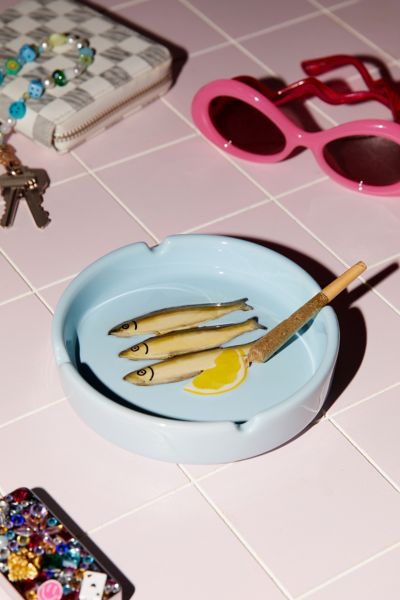 Urban Outfitters Sardine Ashtray In Blue At  In Blue