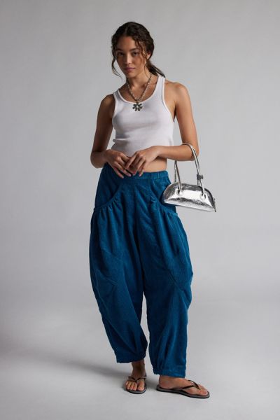 Shop Bdg Em Corduroy Pocket Pant In Blue, Women's At Urban Outfitters