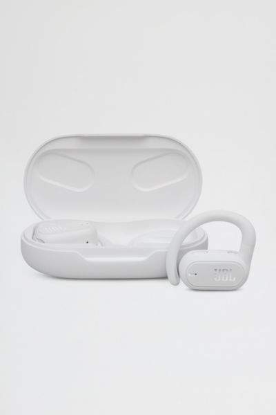 Shop Jbl Soundgear Sense Hybrid Open-ear Wireless Headphones In White At Urban Outfitters