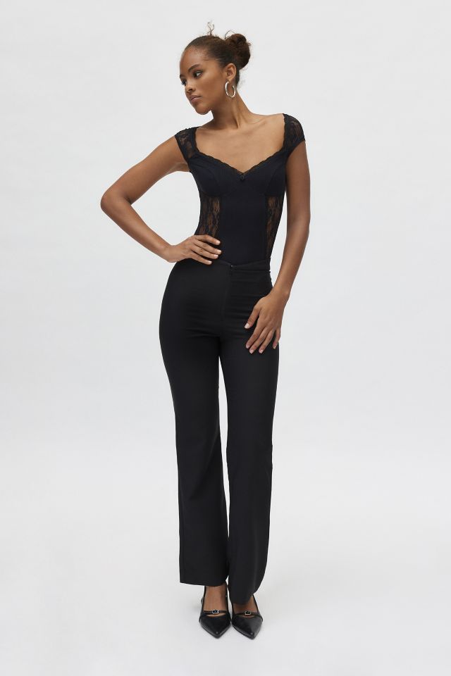 Out From Under Sweet Cheeks Lace Trim Bodysuit #3