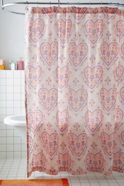 Urban Outfitters Sadie Trinket Shower Curtain In Pink At  In Pink