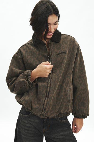 BDG Dex Leopard Bomber Jacket