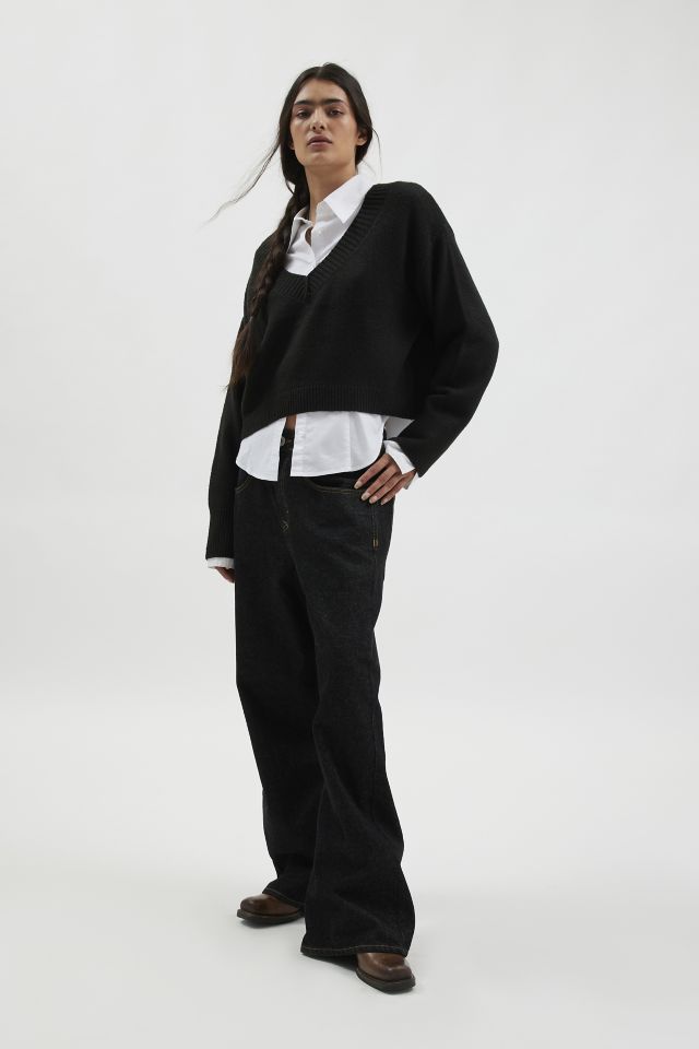 BDG Jenna Cropped V-Neck Sweater #2