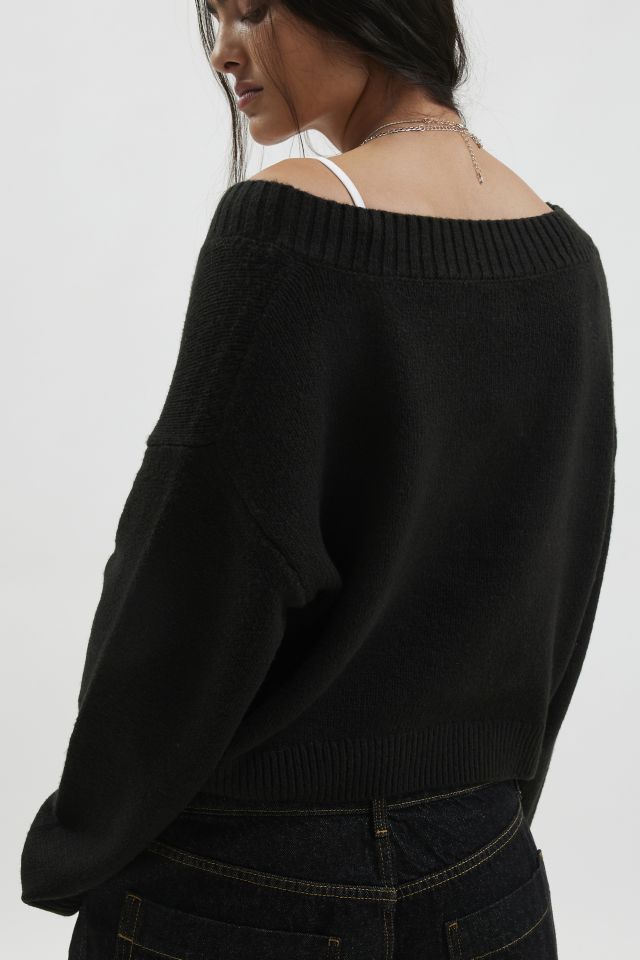 BDG Jenna Cropped V-Neck Sweater #3