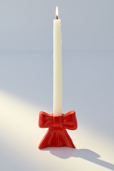 DOIY Bow Taper Candle Holder