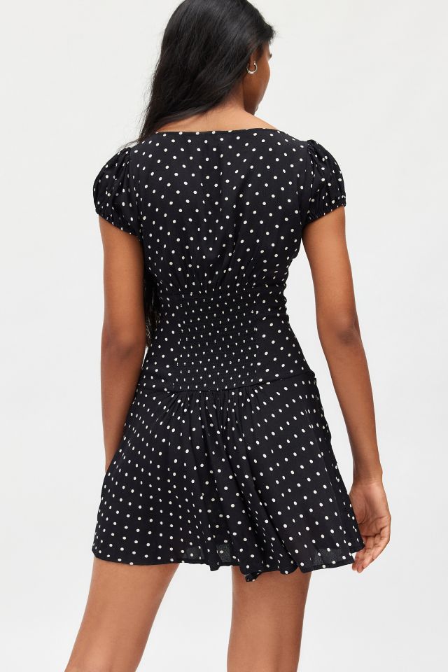 Kimchi Blue Vera Polka Dot Drop Waist Mini Dress #4