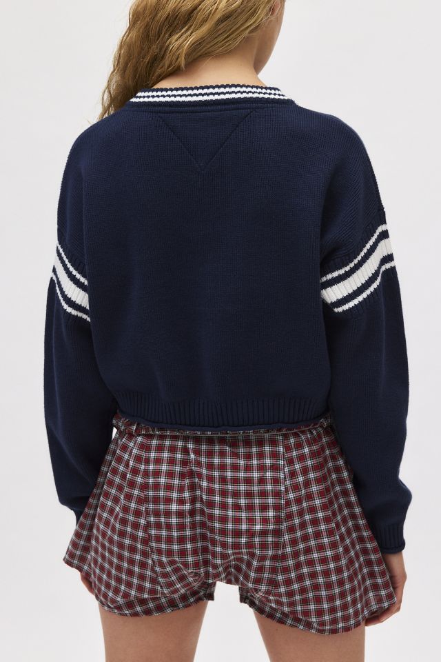 Tommy Jeans Varsity Crop V-Neck Sweater #2