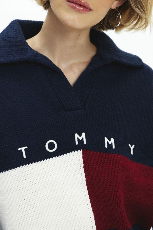 Tommy Jeans Collared Logo Flag Rugby Sweater #2