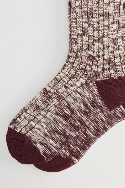 Marled Stripe Crew Sock