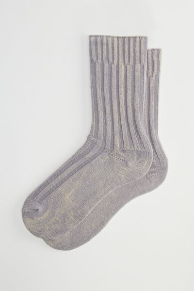 Thick Ribbed Overdyed Sock