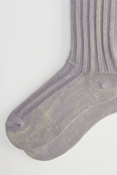 Thick Ribbed Overdyed Sock