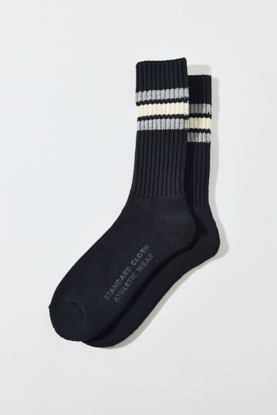 Standard Cloth Athletic Stripe Crew Sock Product Page