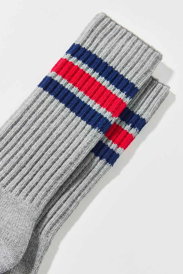 Standard Cloth Athletic Stripe Cotton Crew Sock #1