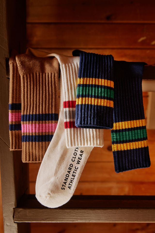 Standard Cloth Athletic Stripe Crew Sock #1