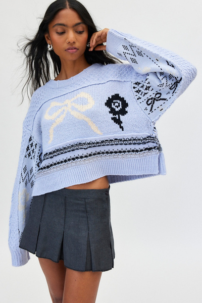 Kimchi Blue Rosemary Crafty Knit Pullover Sweater | Urban Outfitters