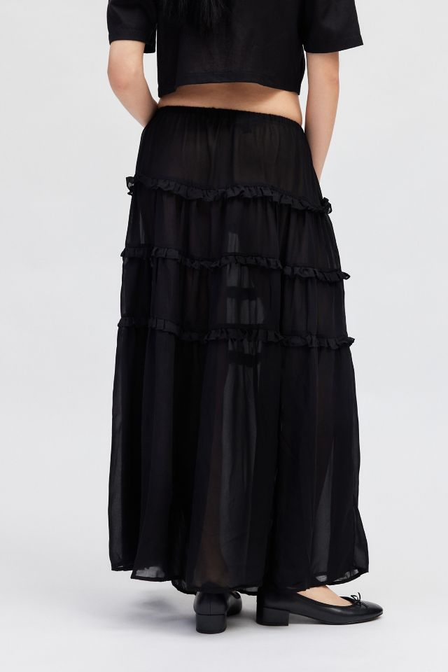 Motel Norah Tiered Maxi Skirt #4